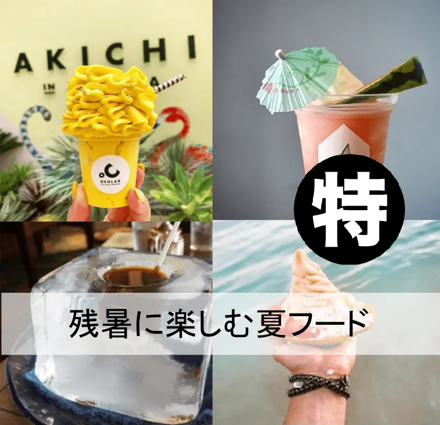 【関西エリア×インスタ映え特集】残暑シーズンにまだまだ楽しみたい夏フードたち。