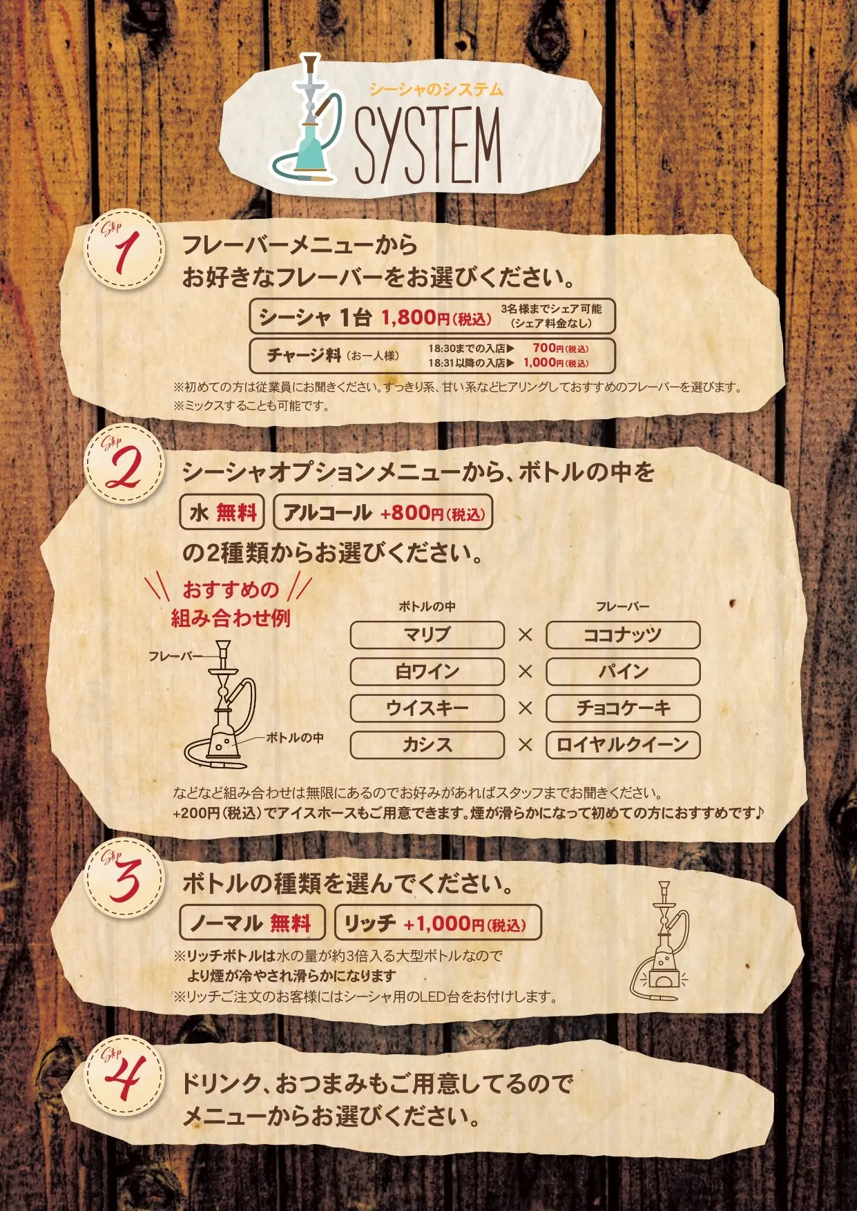 cstand メニュー例