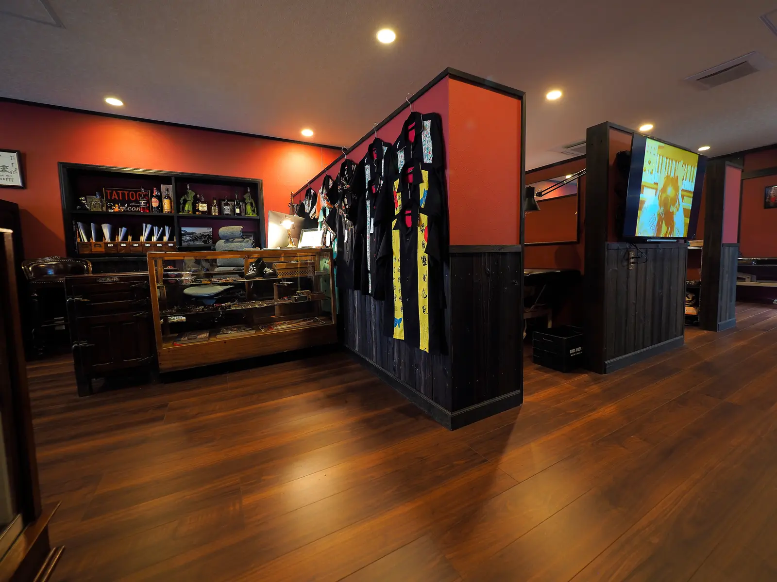 Good Times Inkの店内 難波タトゥースタジオ