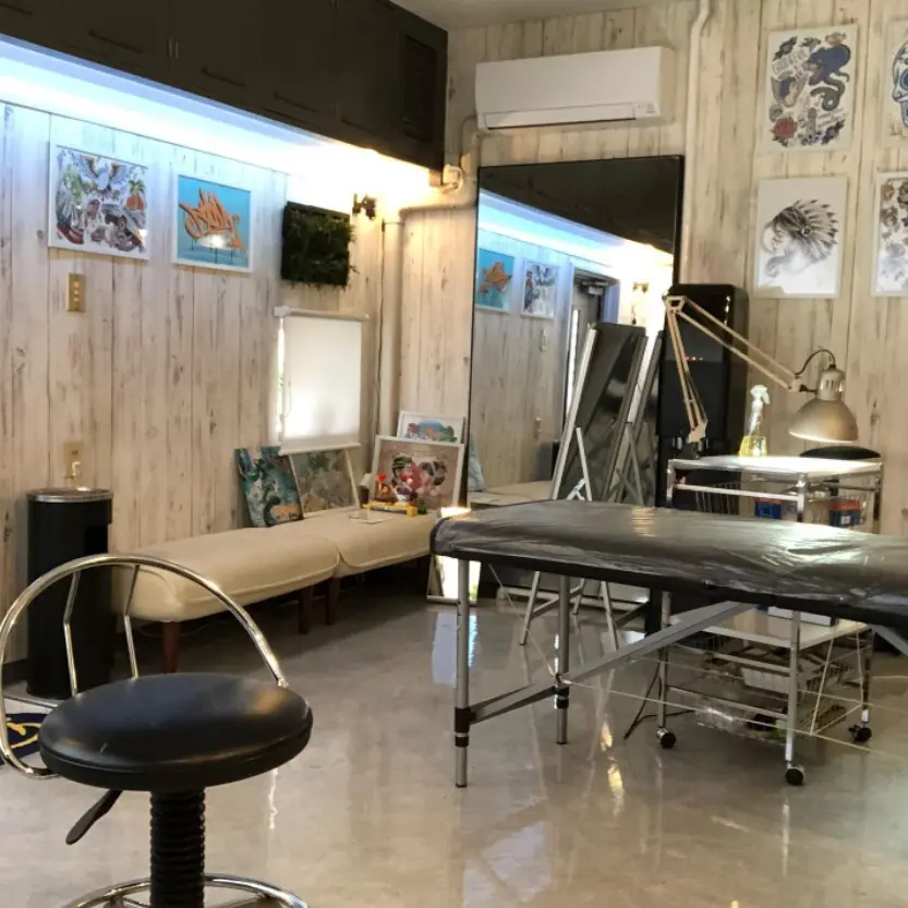 TATTOO STUDIO 店内 福岡タトゥー