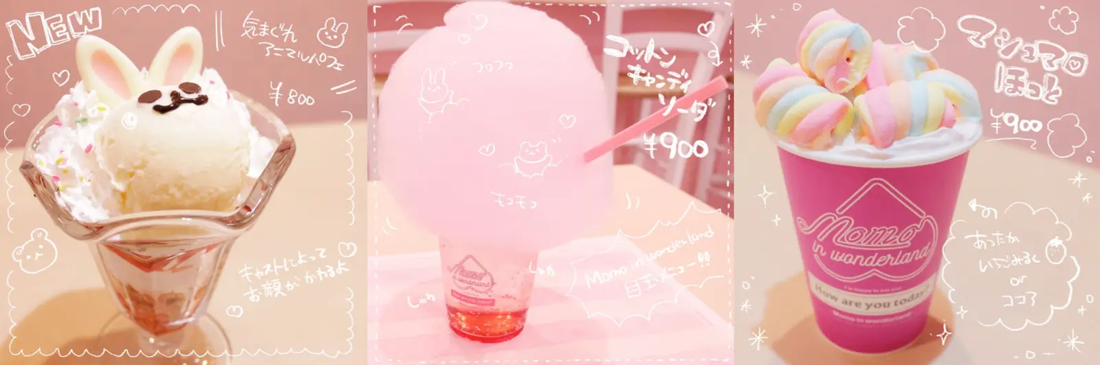 Momo in wonderland メニュー