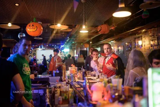 ハロウィンの時の店内