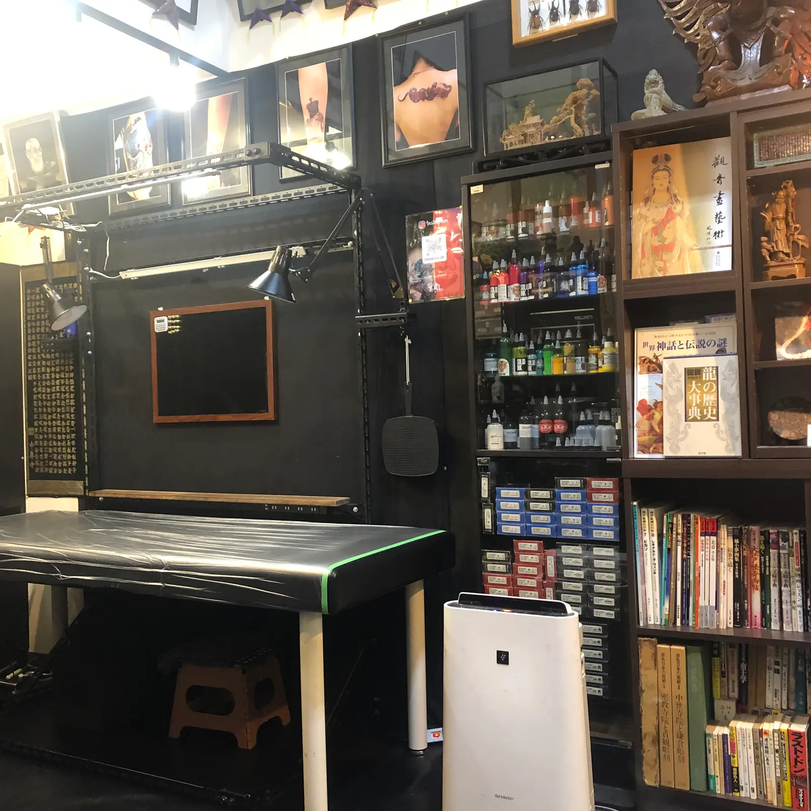 墨龍 ドラゴンインク 店内 福岡タトゥー