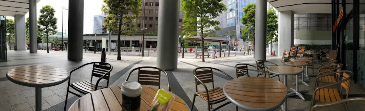 タリーズコーヒー浜松町駅北口店 テラス