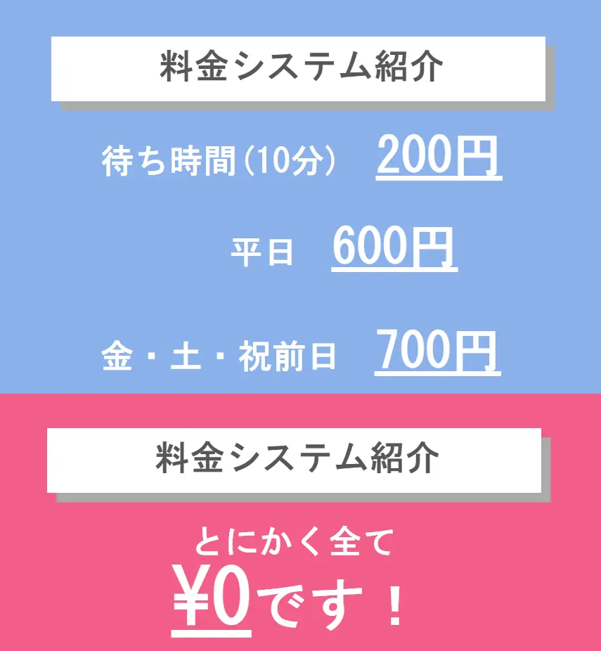 渋谷 相席ラウンジ VILLAS 料金システム