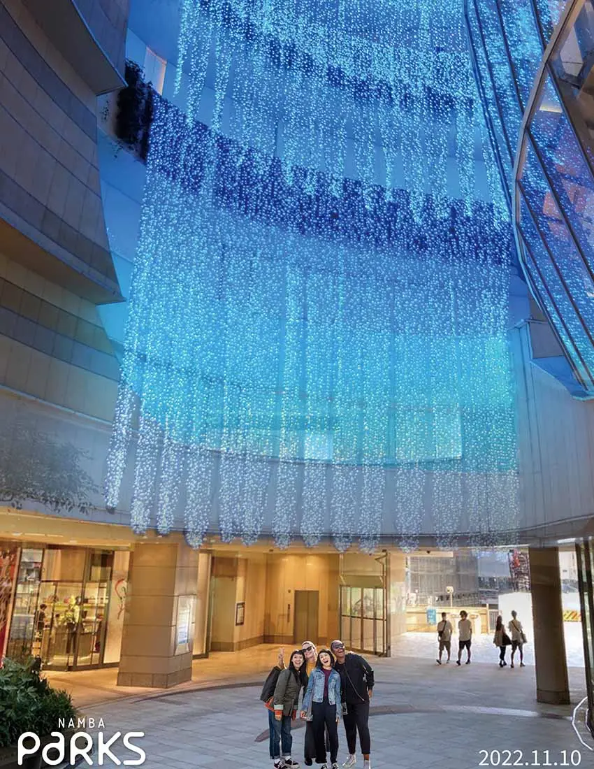 なんば光旅 なんばCITY&なんばパークス イルミネーション3 心斎橋クリスマスイベント